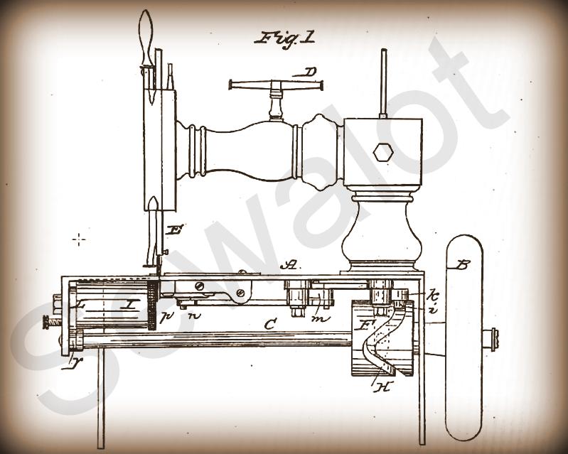 industrial sewing machine drawing